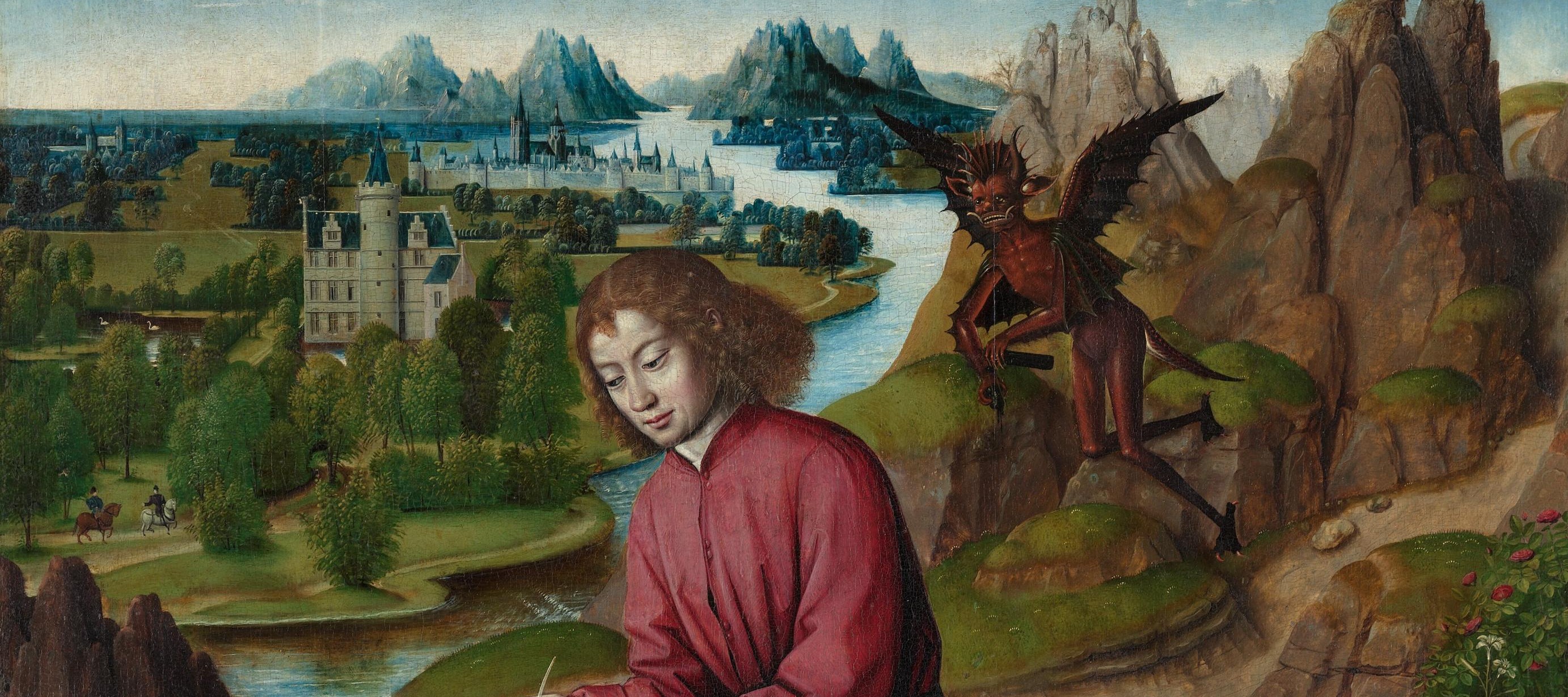 Saint John the Evangelist on Patmos by Master of the Rotterdam Saint John on Patmos
